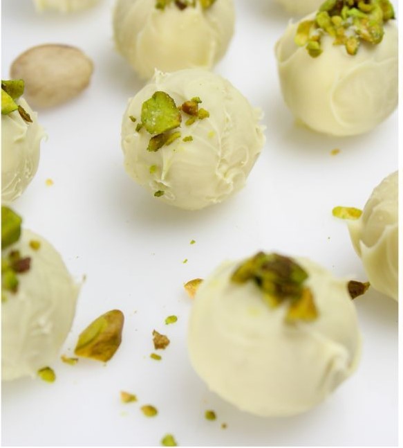 PISTACHIO, CREAM CHEESE  & LIME TRUFFLE